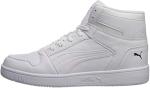 PUMA Rebound Layup Sneakers in White and Black