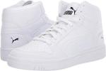 PUMA Rebound Layup Sneakers in White and Black