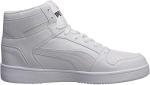 PUMA Rebound Layup Sneakers in White and Black
