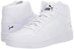 PUMA Rebound Layup Sneakers in White and Black