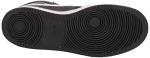 Nike Women's Court Vision Mid Sneaker, Black/White, 6.5 Regular US