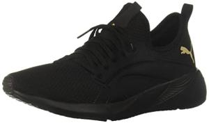 PUMA Women’s Foam Running Shoes, Shine Black/Gold