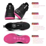 Knicy Women’s High Top Basketball Sneakers - Black