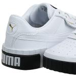 PUMA Women's Cali Sneaker in White/Black