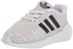 adidas Originals Kids Swift Run 22 Sneaker, White/Core Black/Grey, 7 US Unisex Toddler