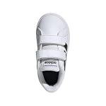 adidas Lite Racer Kids' Sneaker, White/Black