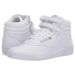 Reebok Girls' White F/S HI Sneakers, Size 7