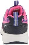 Reebok Girls Durable XT Sneaker, Vector NavyV/Vector NavyV/Lilac Glow, 13 Little Kid