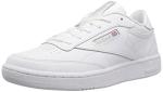 Reebok Unisex-Kid's Club C Sneaker, White/Sheer Grey, 3.5