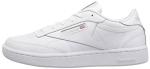 Reebok Unisex-Kid's Club C Sneaker, White/Sheer Grey, 3.5