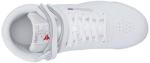 Reebok Girl's F/S HI Sneaker, White, 4 M US Big Kid