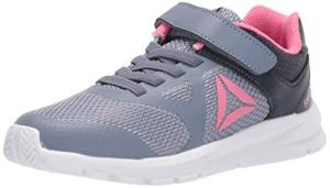 Reebok Baby-Girl's Rush Runner Alternate Closure Running Shoe, Indigo/Navy/Pink, 3 M US Infant