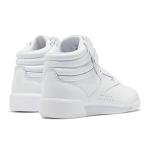 Reebok Girls Freestyle Hi Sneaker, FTWR White/FTWR White/FTWR White, 3 Big Kid