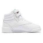 Reebok Girls Freestyle Hi Sneaker, FTWR White/FTWR White/FTWR White, 3 Big Kid