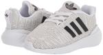 adidas Originals Kids Swift Run 22 Sneaker, White/Core Black/Grey, 7 US Unisex Toddler