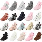 Cozy Non-Slip Booties for Infants in Gray