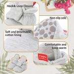 Cozy Non-Slip Booties for Infants in Gray