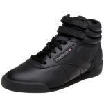 Reebok unisex child Freestyle Hi Kids Sneaker, Black/Grey, 4.5 Big Kid US