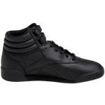 Reebok unisex child Freestyle Hi Kids Sneaker, Black/Grey, 4.5 Big Kid US