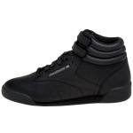 Reebok unisex child Freestyle Hi Kids Sneaker, Black/Grey, 4.5 Big Kid US