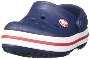 Crocs Unisex-Child Crocband Clogs (Todder Shoes), Navy/Red, 8 Toddler