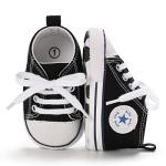 Tutoo Unisex High Top Baby Sneakers - Black