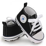 Tutoo Unisex High Top Baby Sneakers - Black