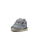 Reebok Boy's Classic Leather Sneaker, Jurassic World/Grey/Teal Fog/Brave Blue, 4.5 Big Kid
