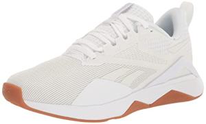 Reebok Women's Nanoflex TR 2.0 Cross Trainer, White/Pure Grey/Gum, 10