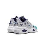 Reebok Solution Mid Basketball Shoe - Light Grey/Purple