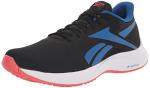 Reebok Men's Runner 5.0 Running Shoe, Black/Semi Orange Flare/Vector Blue, 11