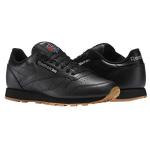 Reebok Classic Leather Running Shoes Black/Gum