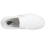 Vans Classic Slip-On Sneakers, True White/Checkerboard