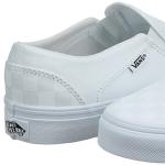 Vans Women's White Checkerboard Slip-On Sneakers 9.5