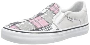Vans Asher Deluxe Patchwork Sneakers, Light Grey