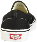 Vans Classic Slip-On Sneakers, Black/White, Size 10.5