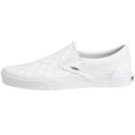 Vans Classic Slip-On Sneakers, True White/Checkerboard