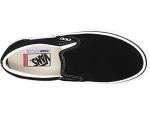 Vans Men's Black/White Slip-On Skate Sneakers, Size 10