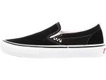 Vans Men's Black/White Slip-On Skate Sneakers, Size 10