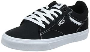 Vans Men's Seldan Black Canvas Sneakers 10 UK