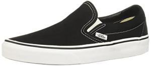 Vans Classic Slip-On Canvas Sneakers - Black/White