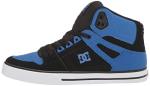 DC Men's Pure High Top Skate Shoes, Black/Blue