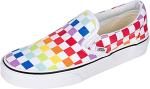 Vans Rainbow Chex Slip-On Skate Sneakers