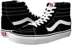 Vans Sk8-Hi Black/White Sneakers - Men's 7/Women's 8.5