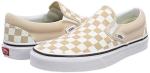 Vans Classic Slip-On Trainers in Beige Checkerboard