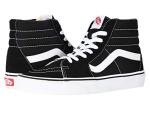 Vans Sk8-Hi High-Top Sneakers, Black/White