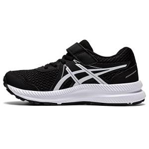 ASICS Kids Contend 7 Sneakers, Black/White, Size 13