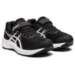 ASICS Kids Contend 7 Sneakers, Black/White, Size 13