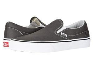 Vans Men's Classic Slip-On Core, Charcoal/White, Size 11.5
