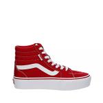 Vans Unisex Filmore High Platform Canvas Sneaker - Tango Red 9.5